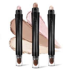 LUXAZA 3PCS Cream Eyeshadow Stick Matte Shimmer Waterproof Long-lasting Crease-proof & easy to apply, suitable for dailymakeup touch-ups, Suitable for mature skin and older women