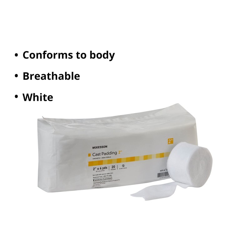 McKesson Cast Padding, Non-Sterile, Polyester, 2 in x 4 yds,