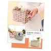 Levemolo Cotton Storage Baskets Desktop Organizer Large Space for Toys