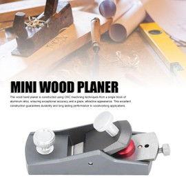 Mini Wood Planer, Mini Hand Planer for Woodworking, Small Hand Planer for Trimming, Wood Planer for Smoothing Wood Surfaces and Trimming Wood with Flat Base