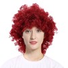 Curly Wavy Wigs Women Female Synthetic Hair Burgundy Wigs for