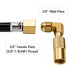 iLulala Propane Elbow Adapter, Low Pressure 3/8" Male Flare Propane