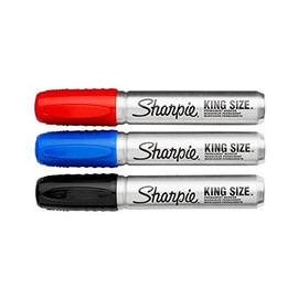 Sharpie Pro King Size Chisel Tip Permanent Markers, 4-count