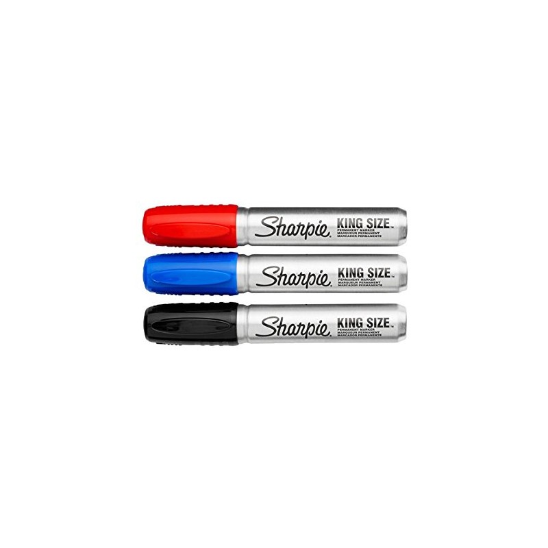 Sharpie Pro King Size Chisel Tip Permanent Markers, 4-count