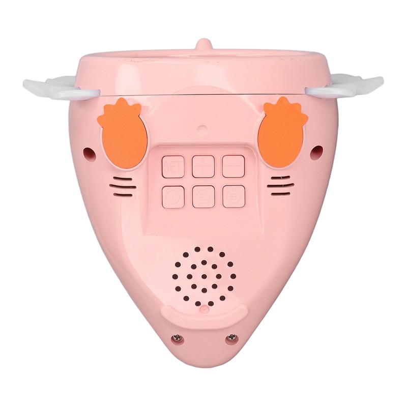 Alarm Clock Pink Dinosaur Shape Multifunctional Bedside LED Electronic Alarm