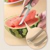 3-in-1 watermelon fork knife, multifunctional stainless steel watermelon windmill knife,