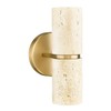 Natural Weathered Stone Wall Sconce, 8.7" Rustic Stone Wall Lights,