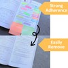 UniBright Sticky Tabs, with 4 Inch Bookmark Ruler, 8 Morandi