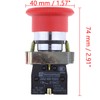 COMOK 22mm NC Red Mushroom Emergency Stop Latching Rotary Self-Locking