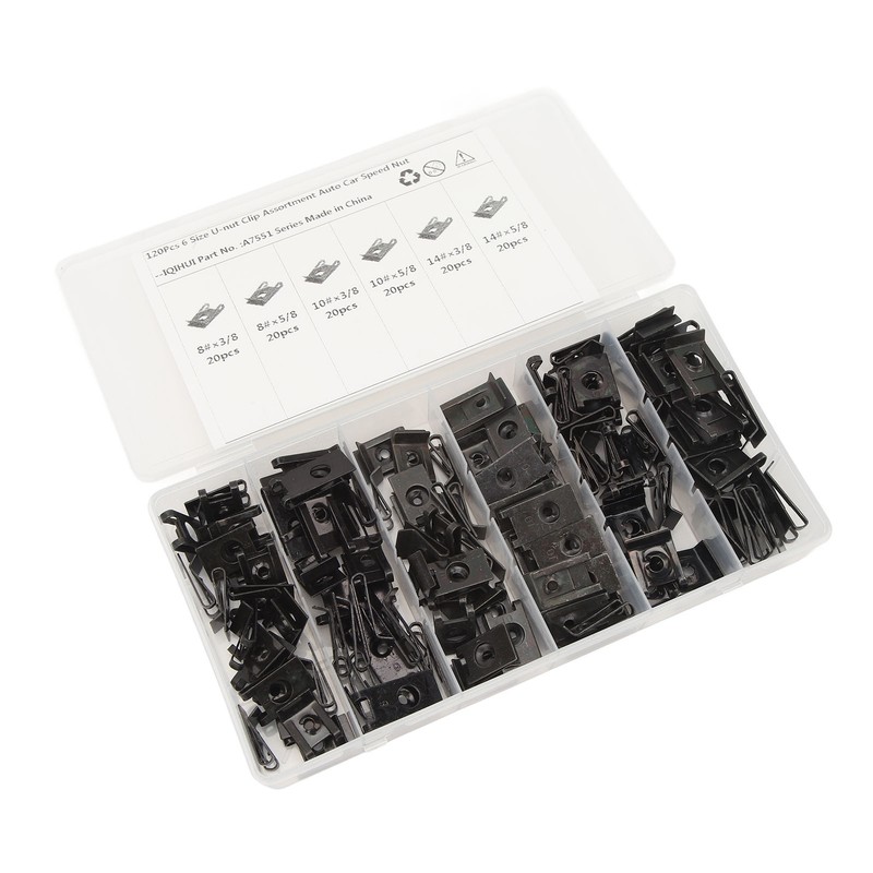 U Nut Clip Kit Stable Fixing High Strength 6 Size