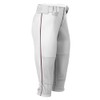 Boombah Women's Hypertech Series Fastpitch Pipe Pant White/Maroon - Size