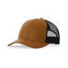 Richardson Low Pro Trucker Hat - Caramel/Black, Medium-Large