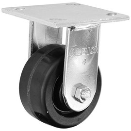 Albion 16TM04201R 4" Diameter Phenolic Wheel Medium Heavy Duty Rigid Caster, Roller Bearing, 2" Tread Width, 4-1/2" Length x 4" Width Base Plate, 800 lb. Capacity