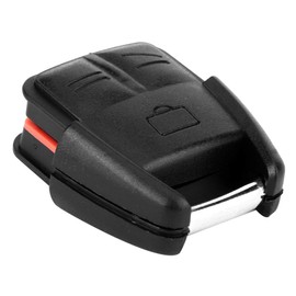 Key Fob Case, 3 Buttons ABS Remote Key Shell Black Keyless Entry Car Key Cover Compatible with Astra Zafira Signum Vectra C