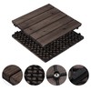 Yaheetech 27PCS Interlocking Wooden Flooring Patio Deck Tiles Solid Wood