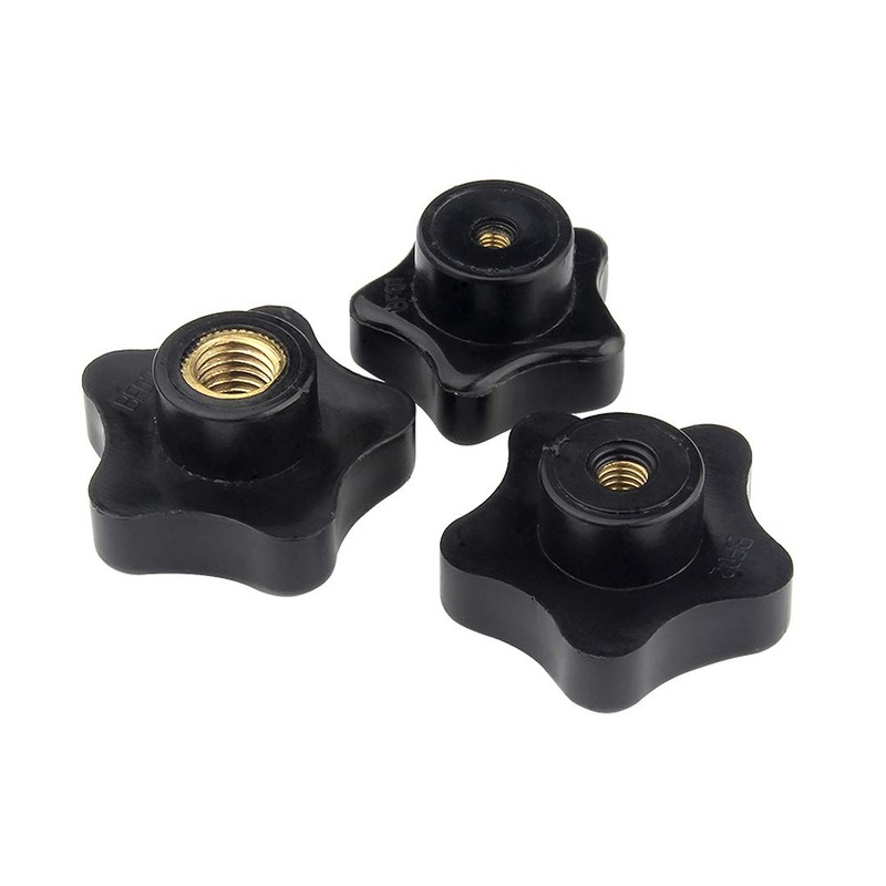 ANSIEDIO 5pcs M10 Star Handle Nuts, Knob Grip, Clamping Knob