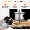 METALLIXITY Hole Saw Kit 48mm (1-57/64"), 4241 High Speed Steel