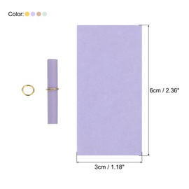 sourcing map Mini Vintage Message Paper Scrolls, 25Pcs Colored Message Wish Paper for Wedding Valentine Birthday, Purple Green Yellow Brown