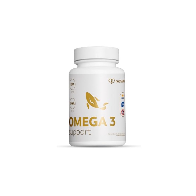 nutriADN OMEGA 3 SUPPORT Suplemento de Aceite de Pescado 2000