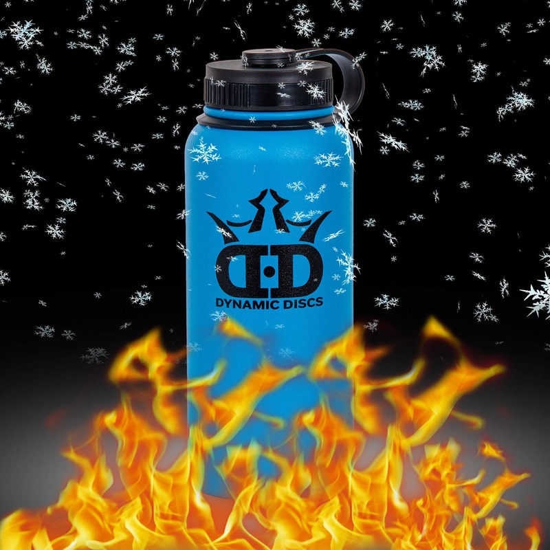 D·D DYNAMIC DISCS 32oz Disc Golf Water Bottle | Powder-Coated
