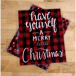 Handmade Have Yourself a Merry Little Christmas Cover Set for use w Erin Condren Planner
