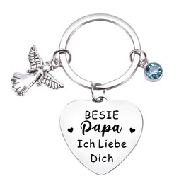 soporXw Funny Keyring Lucky Charm Guardian Angel Police Gifts for Women Men for Mum Dad Boyfriend Girlfriend Best Mum Dad, Farewell Gift Colleagues, Birthday, Dad