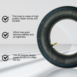 mizikuu Pack of 2 Inner Tube, 3.50/3.00-8 Wheelbarrow Hose for Wheelbarrow Wheel, Replacement Hose for Pneumatic Wheel, Inner Tube, Air Hose for Wheelbarrow, Wheels, Tyres, Pneumatic Wheels