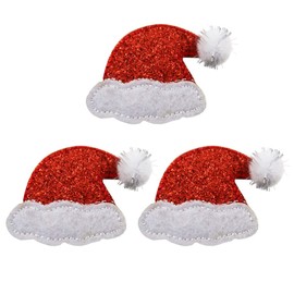 Christmas Santa Hat Bling Bling Embroidered Iron On Patches, Transfer for Craft