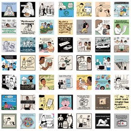 Funny Stickers for Adults (Gen Z and Younger Millennials) Pack 50+ Pcs – Sarcastic Stickers for Water Bottles, Laptop, Phone, Hard Hats, Scrapbooking, Journals