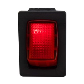 Tough Grade RV Water Pump Toggle Switch with LED | Compact 3-Prong | Red or Blue | Made in USA (2, Red)