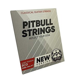 Premium Classical Guitar Strings - Pitbull Strings Silver Series - 0285-044 Hard Tension - SCG-HT