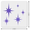 MAGJUCHE Abstract Stars Stencil 6 Inches, Reusable Starburst Stencil for