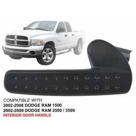 Auto Parts Avenue APA Replacement Interior Door Handle for 2002-2009 Ram 1500 2500 3500 Front or Rear Driver Left Side 55276127AB CH1352103