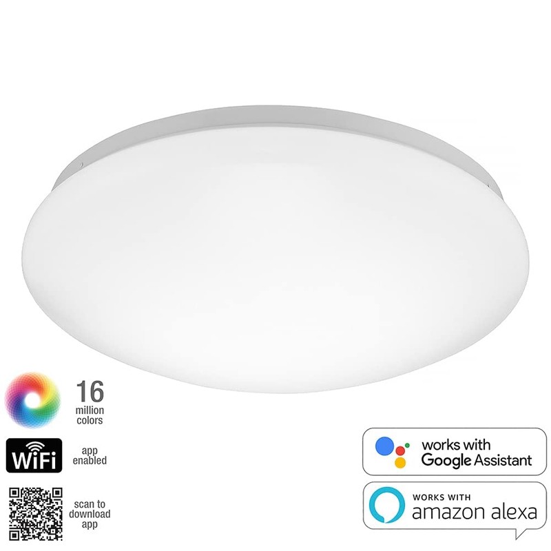 Maxxima Luvoni 13" Lámpara de techo LED Smart WiFi, 1500