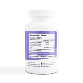 Bella All Natural Collagen Colágeno Capsules – Supports Skin, Hair, Nails, Joints & Overall Wellness with High-Quality Collagen for Adults