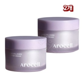 Arocell Collagen Cream 50ml Elasticity Wrinkle Improvement Moisturizing Anti-Aging Basic Cosmetics 2 Pieces / 아로셀 콜라겐 크림 50ml 탄력 주름개선 보습 안티에이징 기초화장품 2개