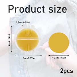 2PCS Beeswax Thread Conditioner Beeswax for Thread with Plastic Box Thread Wax for Hand Sewing Thread Conditioner Wax Beeswax Block for Sewing Quilting Reinforcing Thread Beeswax for Cross(Yellow)