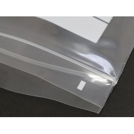 Unipack Mark 0.08 Type (Polyethylene with Zipper, Writable White Windows) MARK-8H (100 Sheets) Thickness 0.08 mm x Width 6.7 inches (170 mm) x Top of Chuck 0.6 inches (15 mm) + Bottom of Chuck 9.4 inches (240 mm)