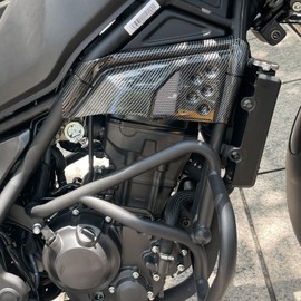 Motorcycle Fairing Guard Side Frame Engine Cover compatible for HO&NDA REBEL CMX 250 CMX 300 CMX500 2017-2024 REBEL 500 Body Fill Panel Protector (Carbon Fiber Look)