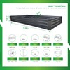 GARDMAX 8x4x1FT Galvanized Raised Garden Bed Kit, Metal Planter Boxes