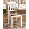 Signature Design by Ashley Whitesburg Cottage Rake Back Dining Chair,
