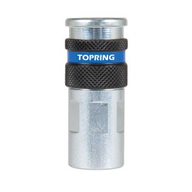TOPRING 20.436 QSILVER2 Quick-Connect Coupler, 1/4 Industrial Plug Profile, 3/8(F) NPT Inlet, Series 20
