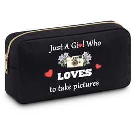 Photography Lovers Gifts Cosmetic Bag Photographers Gifts Birthday Gift for Friend Sister Funny Gifts for Photography Lover Makeup Photography Gifts Photo Lover Birthday Christmas Graduation Gift
