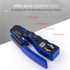 RJ45 Crimp Tool Kit Pass Through Ethernet Crimper Cat6 Cat5