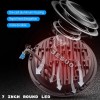 JESUO PAIR 7" inch Round LED Headlights High/Low Beam For