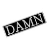 Embroidered Velcro Patch, White and Black