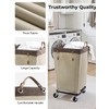 StorageWorks 160L Laundry Basket with Wheels, Large Rolling Hampers for