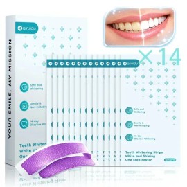 Tiras Blanqueadoras Dentales Airuidu 5d White 28 Piezas 14 Pares Whitestrips