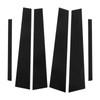 Side Pillar Post Trim 4D Style Glossy Black Replacement for