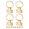 uxcell 4Pcs 22mm/ 0.87" Key Fob Hardware with 25mm ID